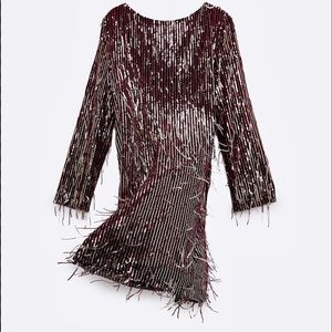 Zara Sequined Mini Dress